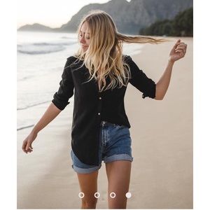 Tentree fernie long sleeeve button up xs nwt women